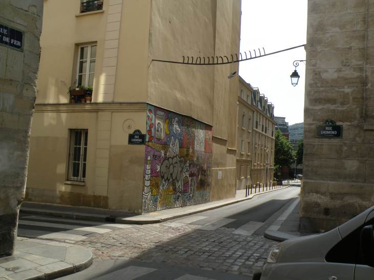  rue Rataud, fresque murale